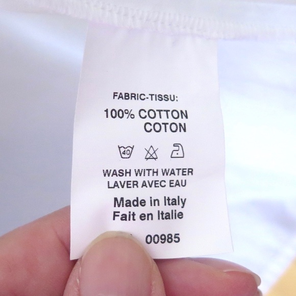 Holt Renfrew Tie Wrap Blouse, Never Worn, Made in Italy - Picture 14 of 15